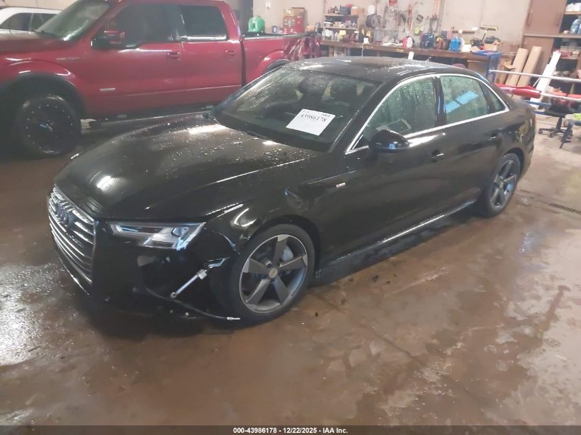 2018 Audi A4 2.0T Premium VIN: WAUENAF46JA118702 Lot: 43986178