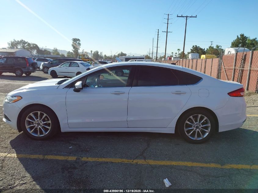 2017 Ford Fusion Se VIN: 3FA6P0HD0HR167652 Lot: 43986196
