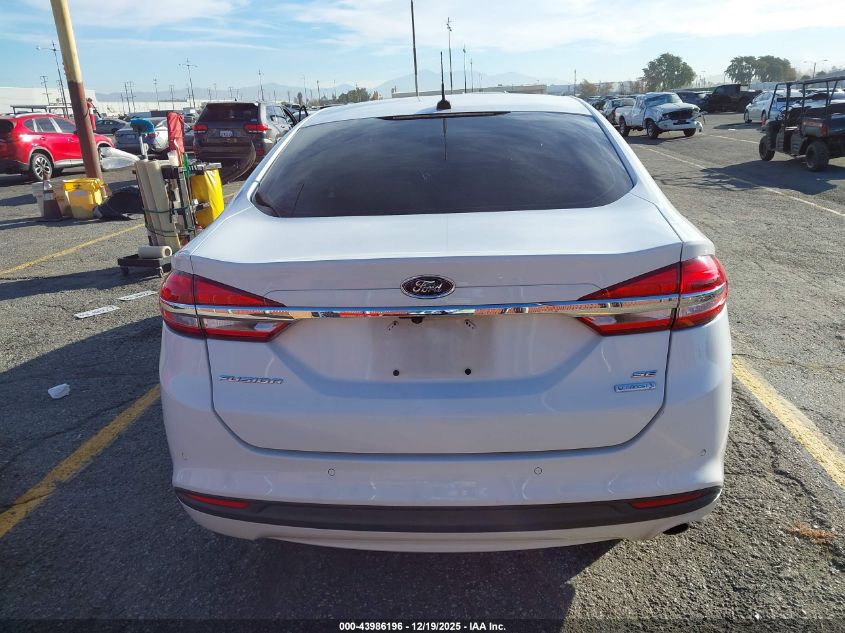 2017 Ford Fusion Se VIN: 3FA6P0HD0HR167652 Lot: 43986196
