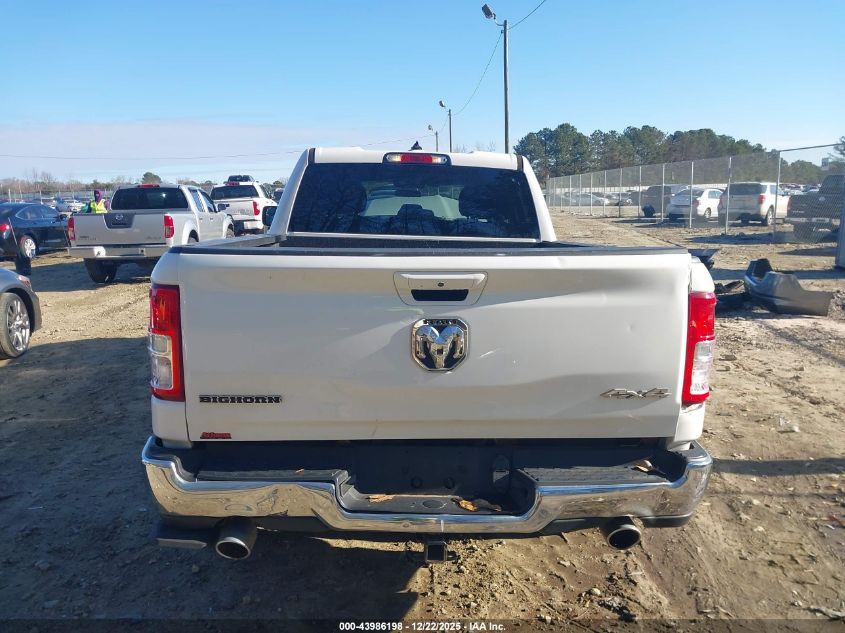 2021 Ram 1500 Big Horn 4X4 6'4 Box VIN: 1C6SRFBT6MN639816 Lot: 43986198