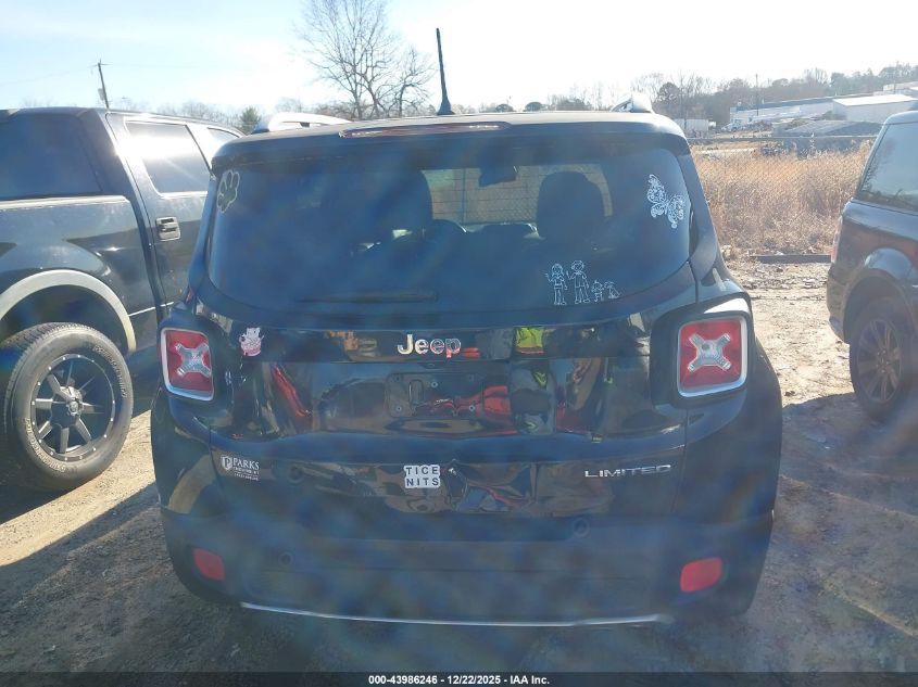 2017 Jeep Renegade Limited Fwd VIN: ZACCJADB4HPE80108 Lot: 43986246