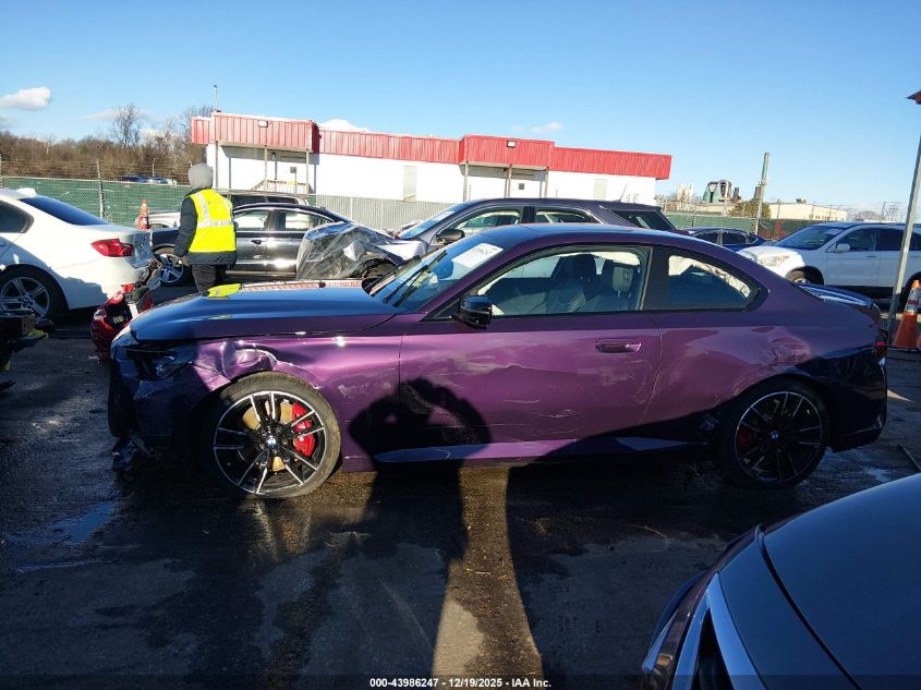 2025 BMW M240 I xDrive VIN: 3MW53CM08S8F77115 Lot: 43986247