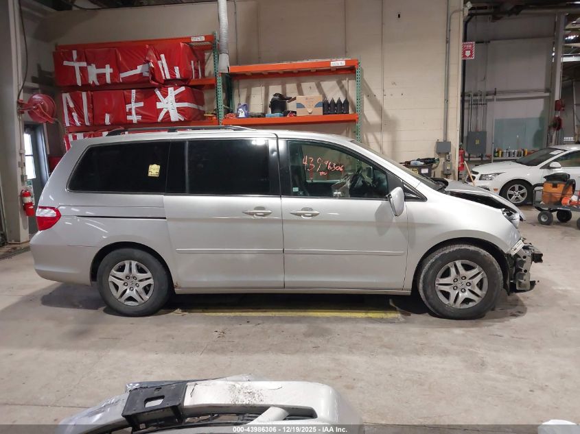 2007 Honda Odyssey Ex-L VIN: 5FNRL38627B443125 Lot: 43986306