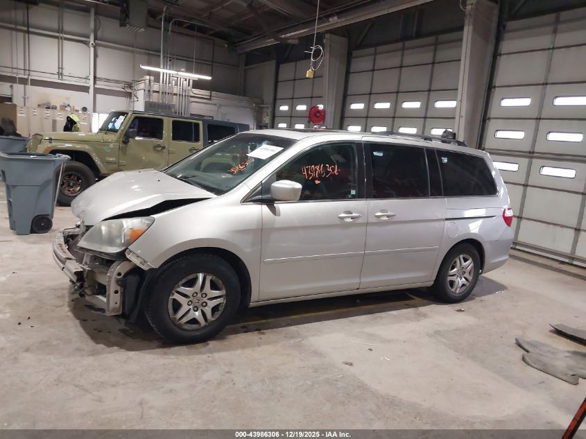 2007 Honda Odyssey Ex-L VIN: 5FNRL38627B443125 Lot: 43986306