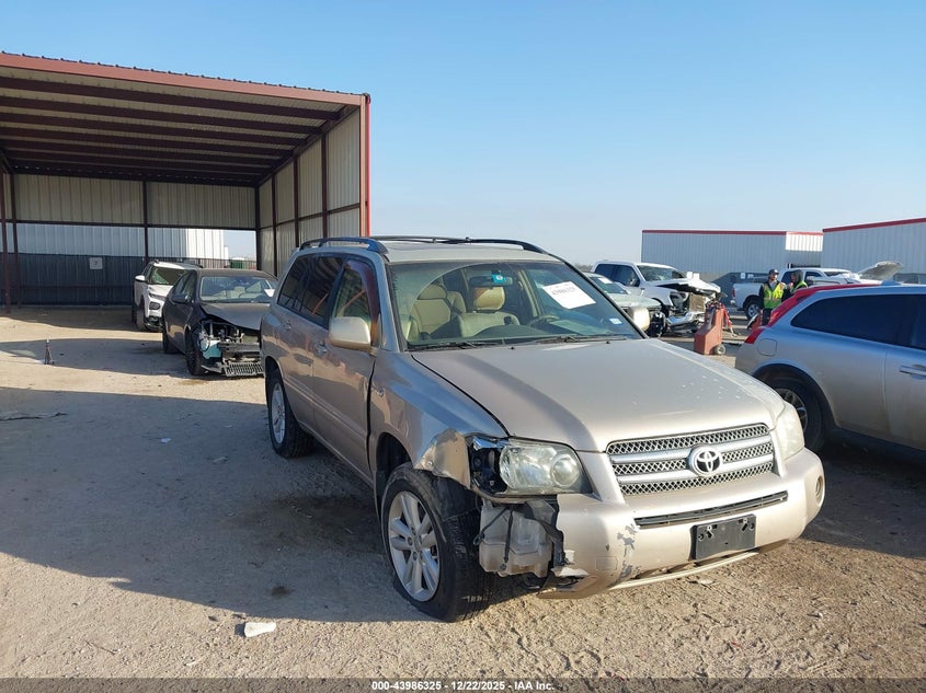 JTEGW21A370018367 2007 Toyota Highlander Hybrid V6 auction photo 1
