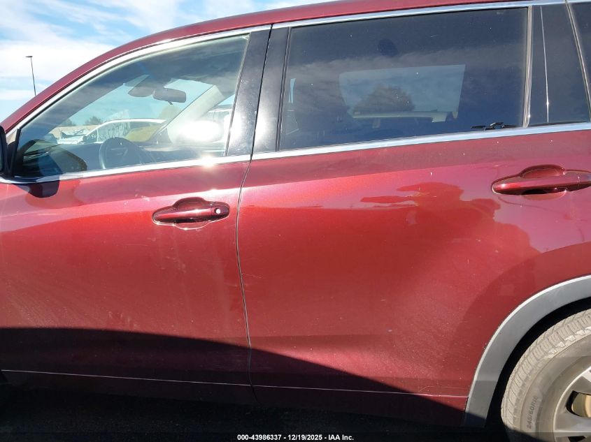 2018 Toyota Highlander Le Plus VIN: 5TDZZRFH9JS274925 Lot: 43986337