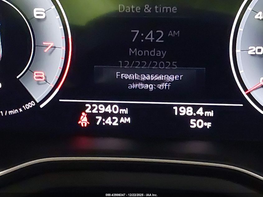 2024 Audi A4 Allroad Premium Plus 45 Tfsi Quattro S Tronic VIN: WA18ABF40RA004749 Lot: 43986347