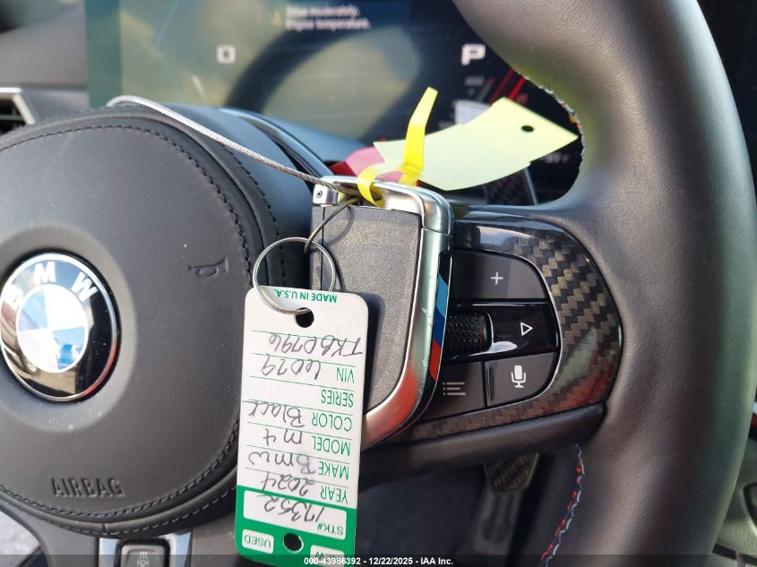 2024 BMW M4 Competition VIN: WBS33AZ0XRCN76079 Lot: 43986392