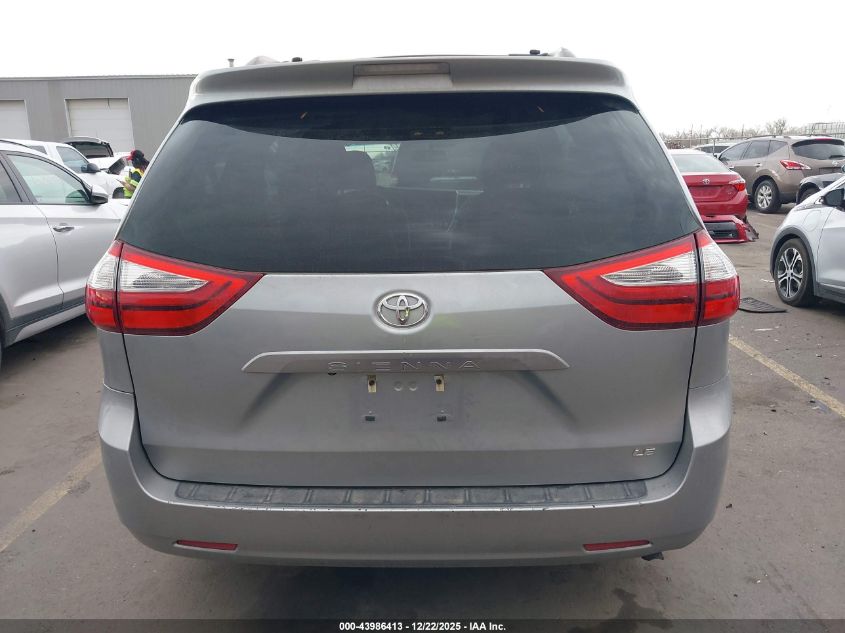 2017 Toyota Sienna Le 8 Passenger VIN: 5TDKZ3DCXHS809583 Lot: 43986413