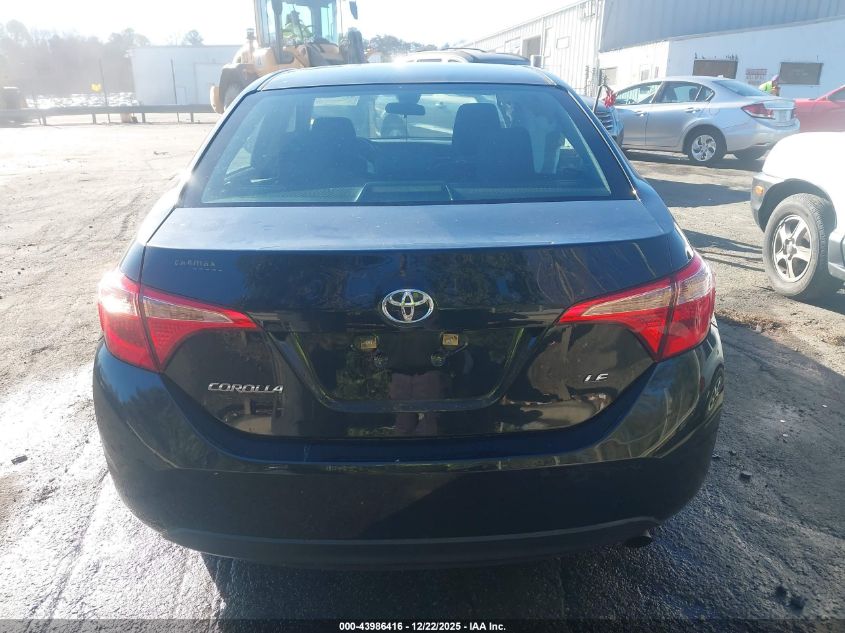 2017 Toyota Corolla Le VIN: 2T1BURHE6HC866014 Lot: 43986416