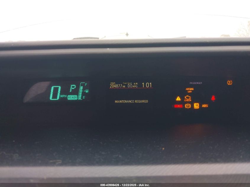 2012 Toyota Prius C One VIN: JTDKDTB30C1030491 Lot: 43986426