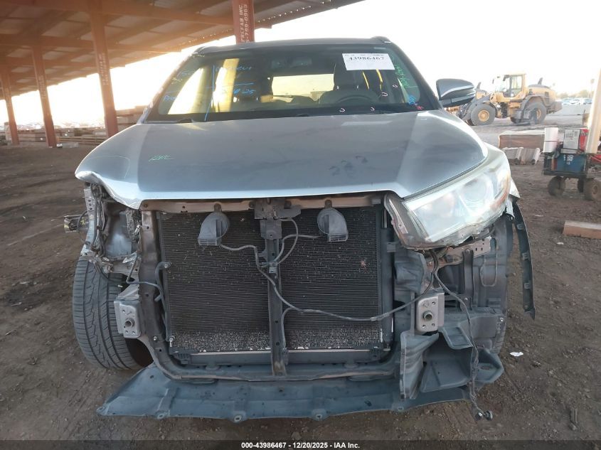 2015 Toyota Highlander Limited V6 VIN: 5TDYKRFH3FS038763 Lot: 43986467