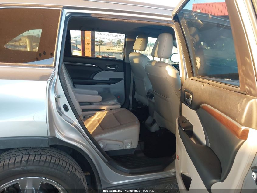 2015 Toyota Highlander Limited V6 VIN: 5TDYKRFH3FS038763 Lot: 43986467