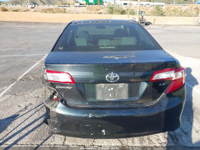2012 Toyota Camry Le VIN: 4T4BF1FK2CR187293 Lot: 43986479