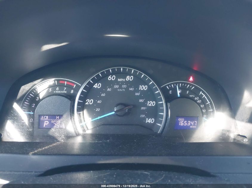 2012 Toyota Camry Le VIN: 4T4BF1FK2CR187293 Lot: 43986479