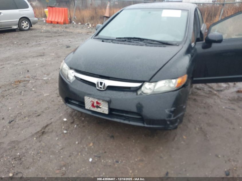 2008 Honda Civic Lx VIN: 1HGFA155X8L025176 Lot: 43986487