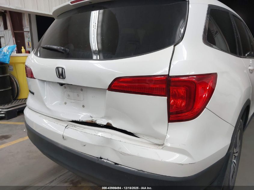 2017 Honda Pilot Ex-L VIN: 5FNYF5H51HB033228 Lot: 43986494