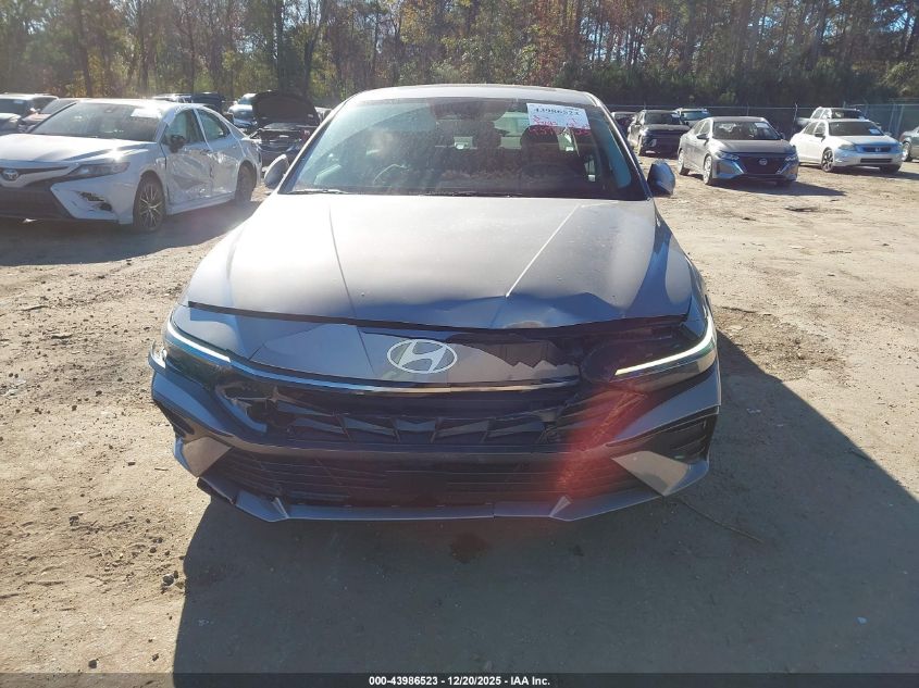 2025 Hyundai Elantra Sel Convenience VIN: KMHLS4DG4SU929251 Lot: 43986523