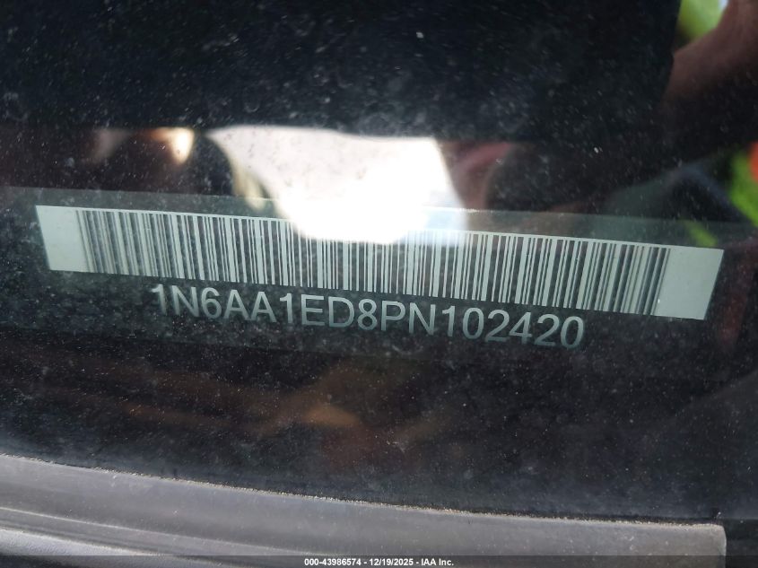 2023 Nissan Titan Platinum Reserve 4X4 VIN: 1N6AA1ED8PN102420 Lot: 43986574
