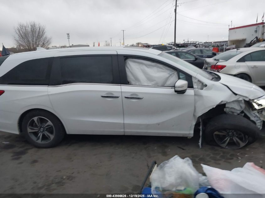 2020 Honda Odyssey Touring VIN: 5FNRL6H8XLB046825 Lot: 43986626