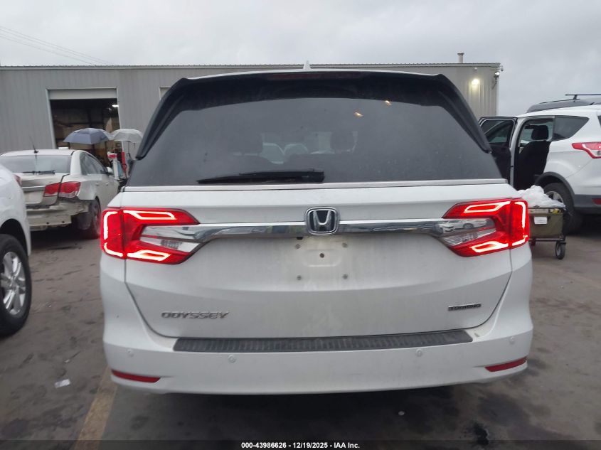 2020 Honda Odyssey Touring VIN: 5FNRL6H8XLB046825 Lot: 43986626