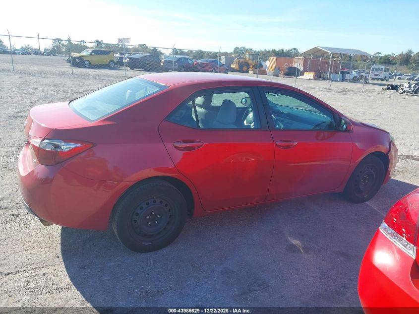 2014 Toyota Corolla Le VIN: 5YFBURHE9EP052662 Lot: 43986629