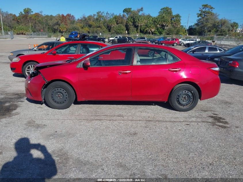 2014 Toyota Corolla Le VIN: 5YFBURHE9EP052662 Lot: 43986629