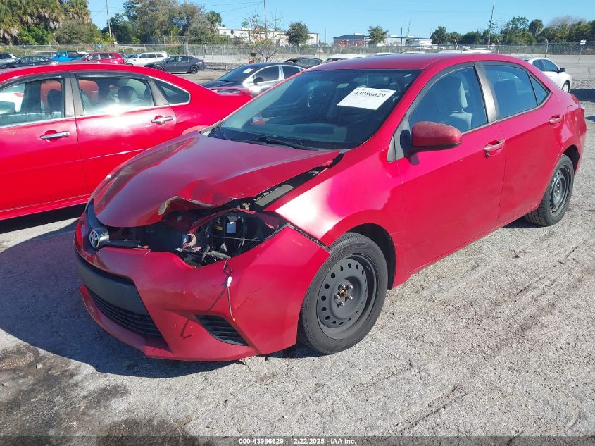 2014 Toyota Corolla Le VIN: 5YFBURHE9EP052662 Lot: 43986629