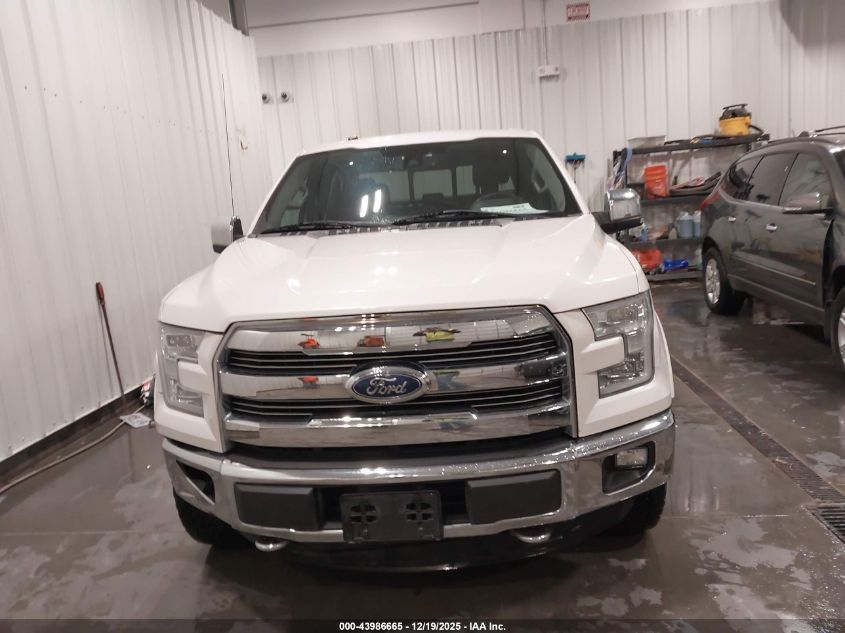 2016 Ford F-150 Lariat VIN: 1FTEW1EG2GKE94635 Lot: 43986665