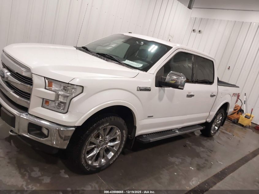 2016 Ford F-150 Lariat VIN: 1FTEW1EG2GKE94635 Lot: 43986665