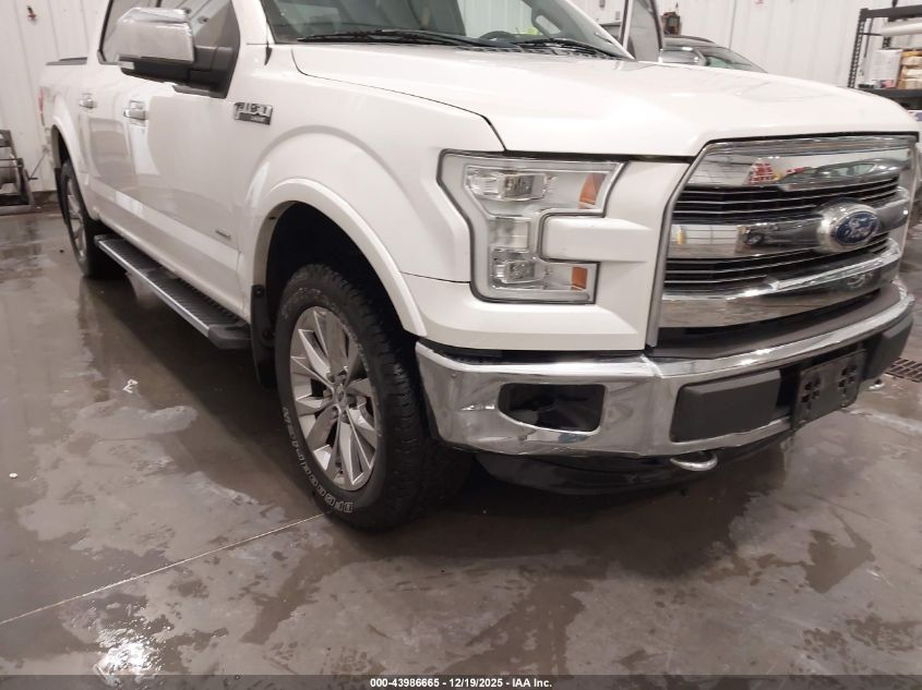 2016 Ford F-150 Lariat VIN: 1FTEW1EG2GKE94635 Lot: 43986665