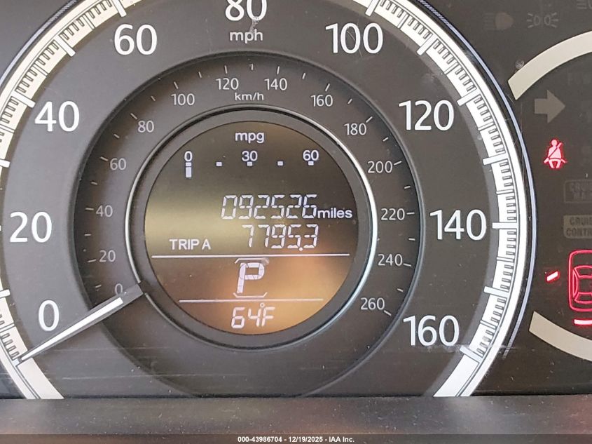 2015 Honda Accord Ex VIN: 1HGCR2F78FA038048 Lot: 43986704