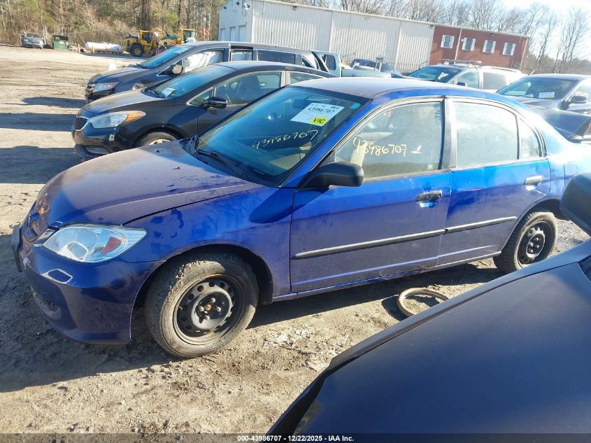 2004 Honda Civic Vp VIN: 1HGES16304L012467 Lot: 43986707