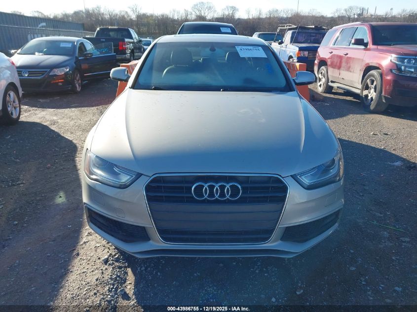 2014 Audi A4 2.0T Premium VIN: WAUFFAFL9EA071373 Lot: 43986755