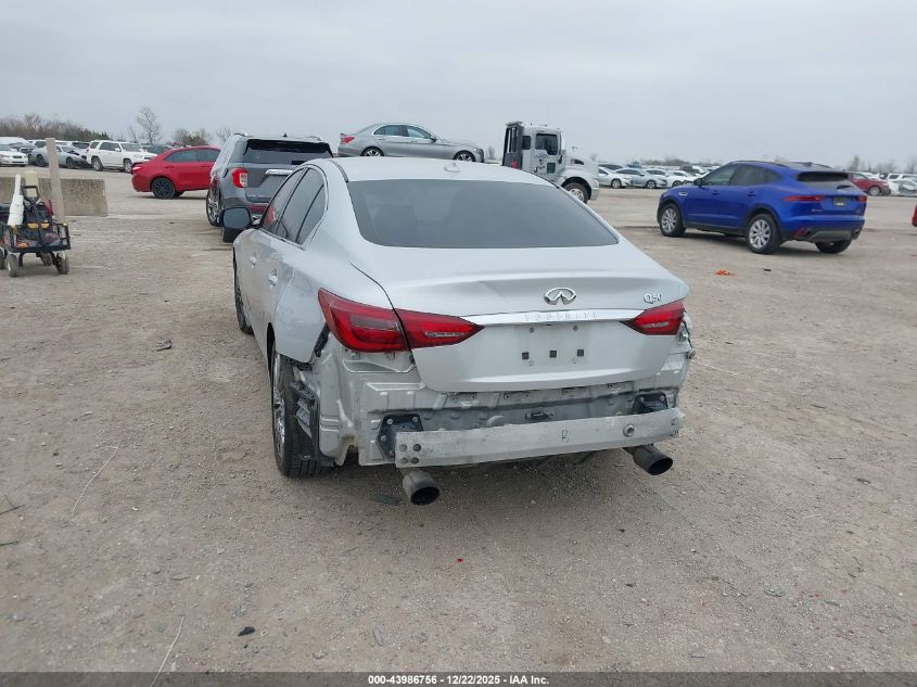 2018 Infiniti Q50 3.0T Luxe VIN: JN1EV7AP9JM362711 Lot: 43986756