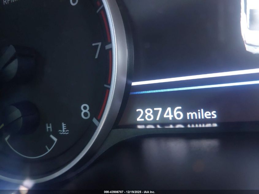 2025 Nissan Altima Sv Fwd VIN: 1N4BL4DV2SN307968 Lot: 43986787