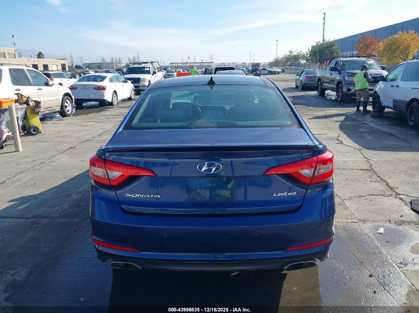 2016 Hyundai Sonata Limited VIN: 5NPE34AFXGH283222 Lot: 43986835