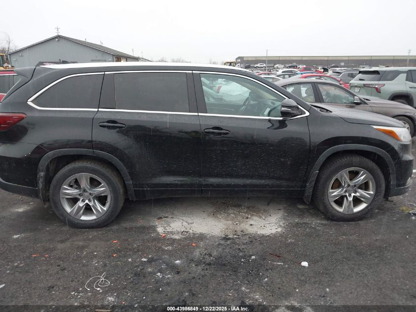 2014 Toyota Highlander Limited Platinum V6 VIN: 5TDDKRFH3ES021264 Lot: 43986849