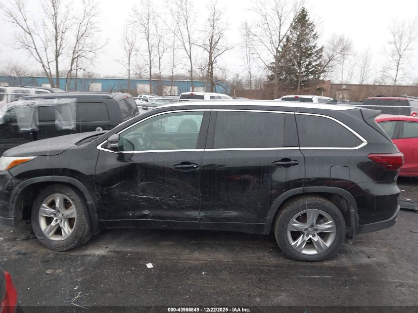 2014 Toyota Highlander Limited Platinum V6 VIN: 5TDDKRFH3ES021264 Lot: 43986849