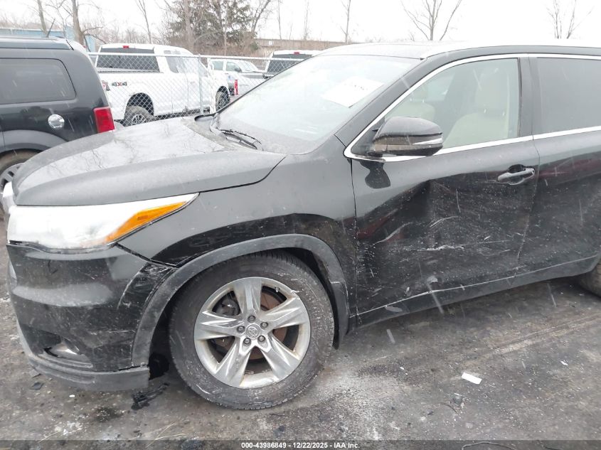 2014 Toyota Highlander Limited Platinum V6 VIN: 5TDDKRFH3ES021264 Lot: 43986849