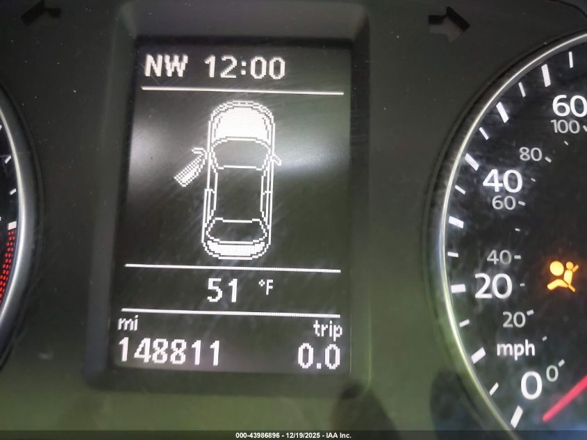 2015 Volkswagen Passat 2.0L Tdi Se VIN: 1VWBV7A32FC013476 Lot: 43986896