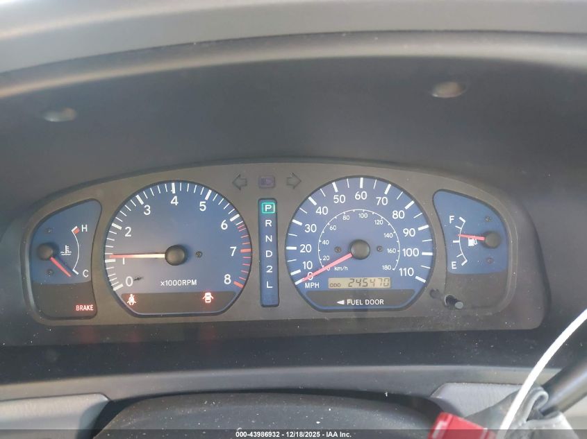 2002 Toyota Sienna Le VIN: 4T3ZF13C12U447260 Lot: 43986932