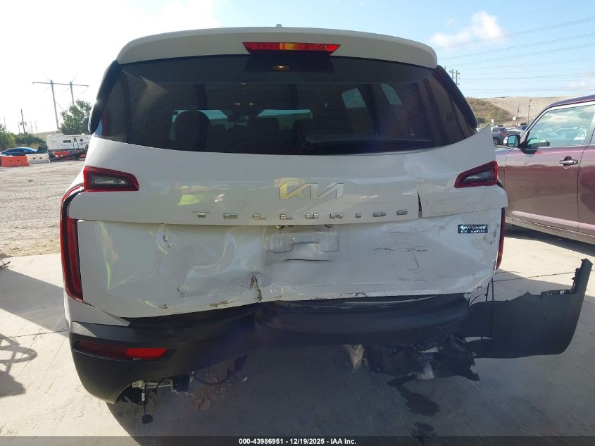 2022 Kia Telluride Lx VIN: 5XYP24HCXNG221864 Lot: 43986951