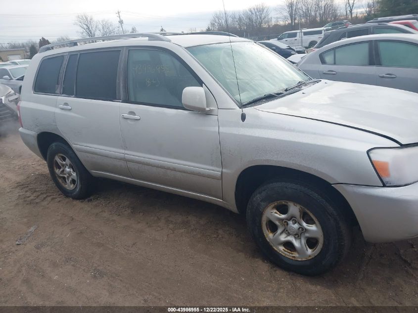 2005 Toyota Highlander VIN: JTEGD21A950114216 Lot: 43986955