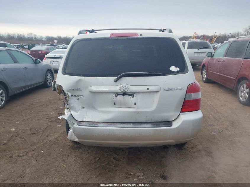 2005 Toyota Highlander VIN: JTEGD21A950114216 Lot: 43986955