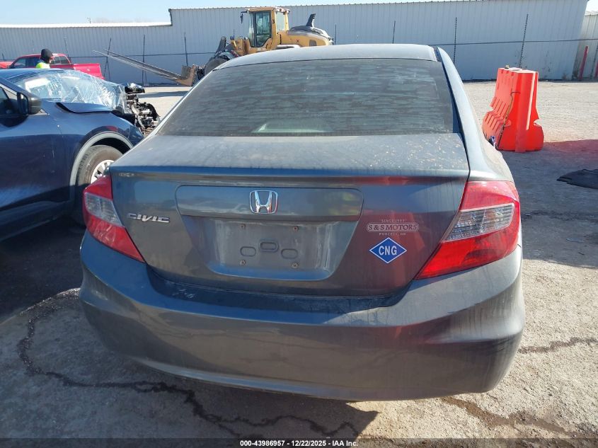 2012 Honda Civic Natural Gas VIN: 19XFB5F52CE003594 Lot: 43986957