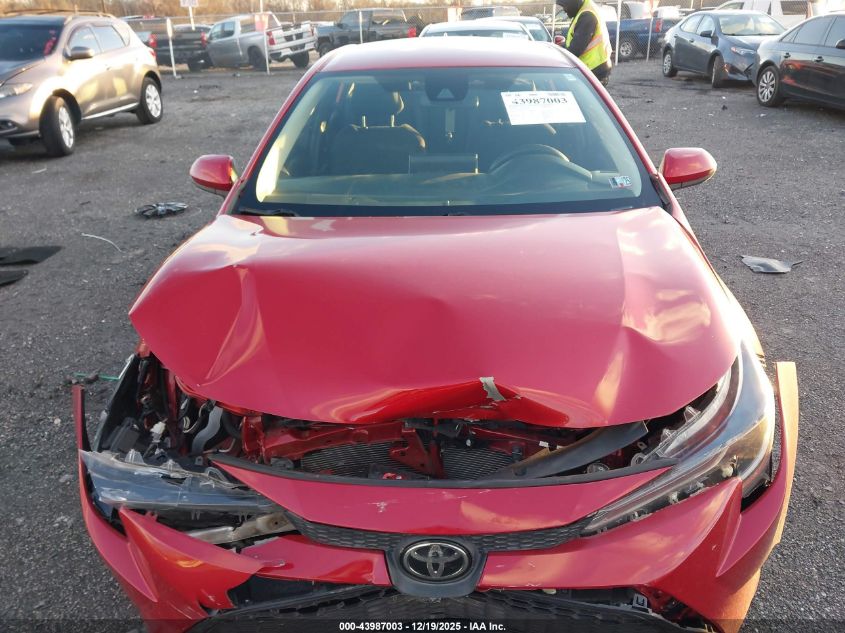 2020 Toyota Corolla Le VIN: 5YFEPRAE3LP076662 Lot: 43987003