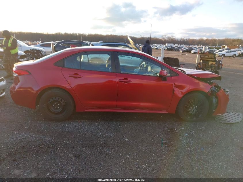 2020 Toyota Corolla Le VIN: 5YFEPRAE3LP076662 Lot: 43987003