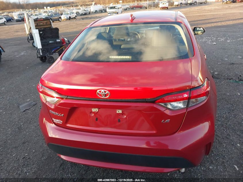 2020 Toyota Corolla Le VIN: 5YFEPRAE3LP076662 Lot: 43987003