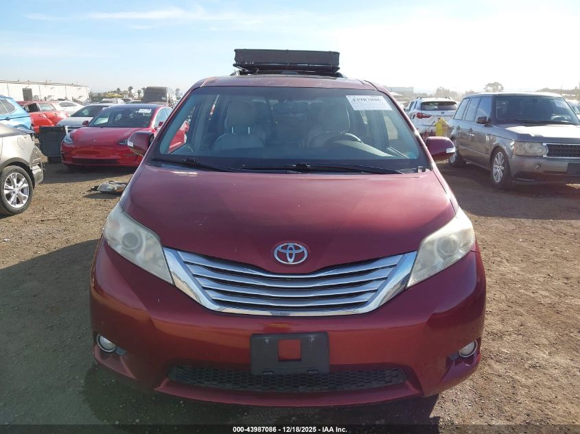 2013 Toyota Sienna Limited 7 Passenger VIN: 5TDDK3DC9DS057138 Lot: 43987086